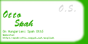 otto spah business card